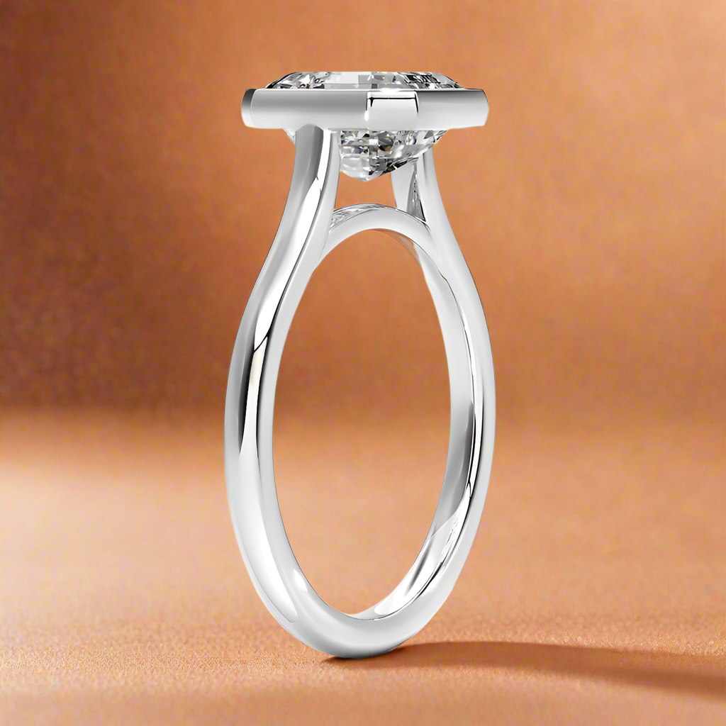 Abbraccio - Asscher Cut Engagement Ring