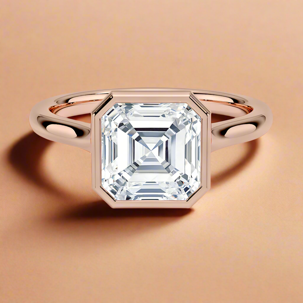 Abbraccio - Asscher Cut Engagement Ring