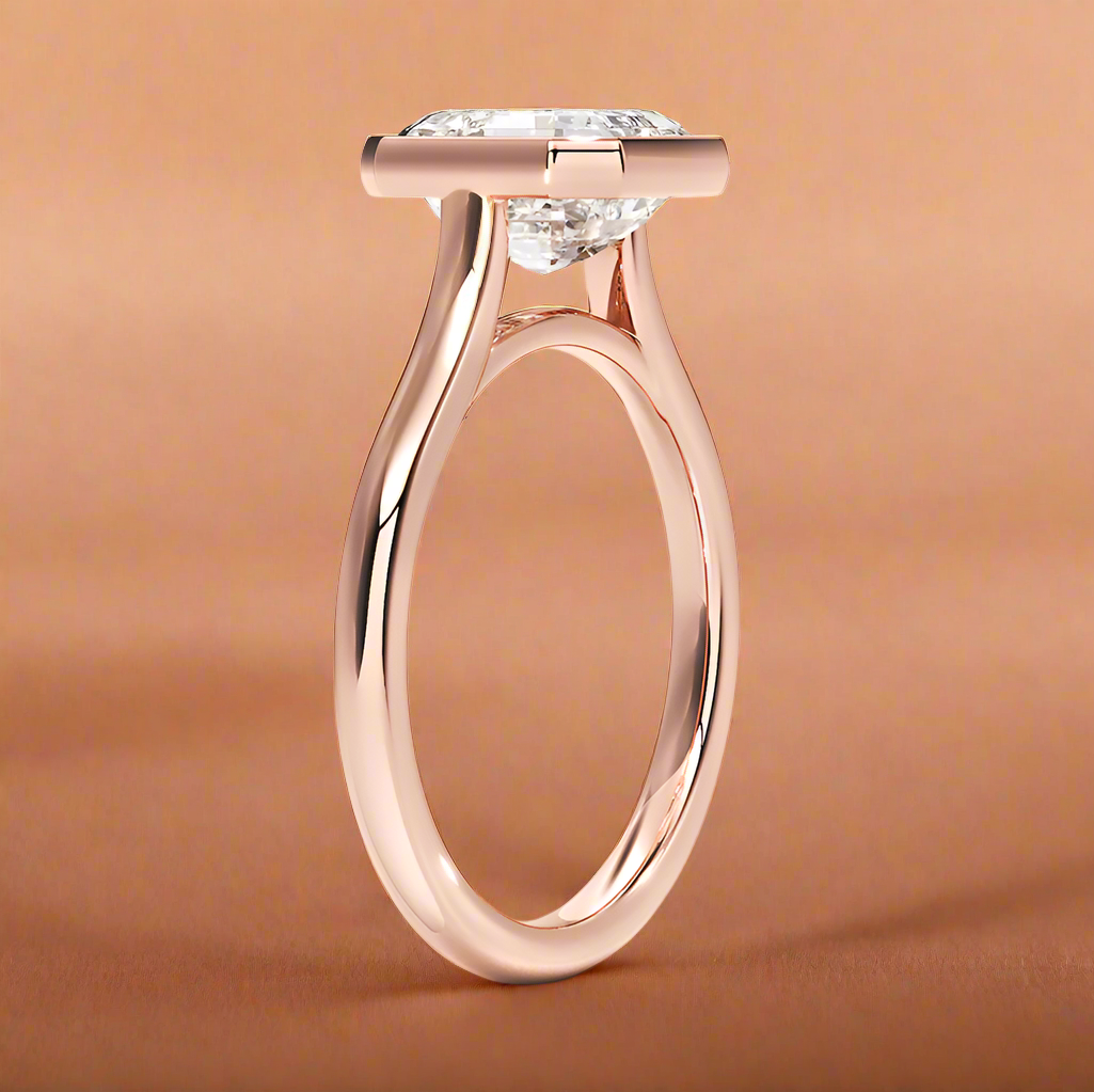Abbraccio - Asscher Cut Engagement Ring