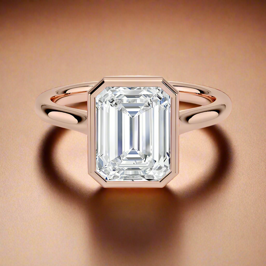 Abbraccio - Emerald Cut Engagement Ring