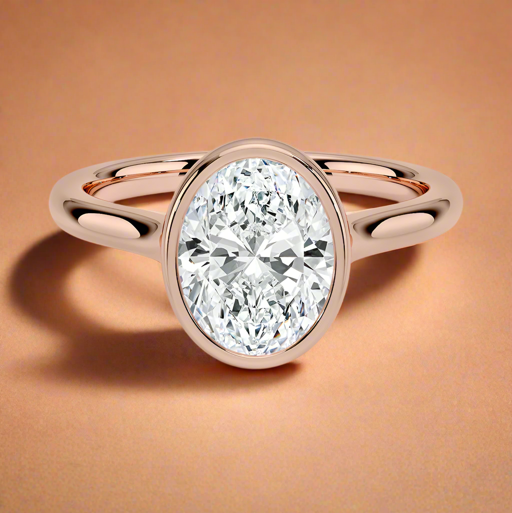 Abbraccio - Oval Cut Engagement Ring