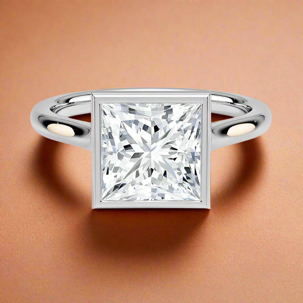 Abbraccio - Princess Cut Engagement Ring