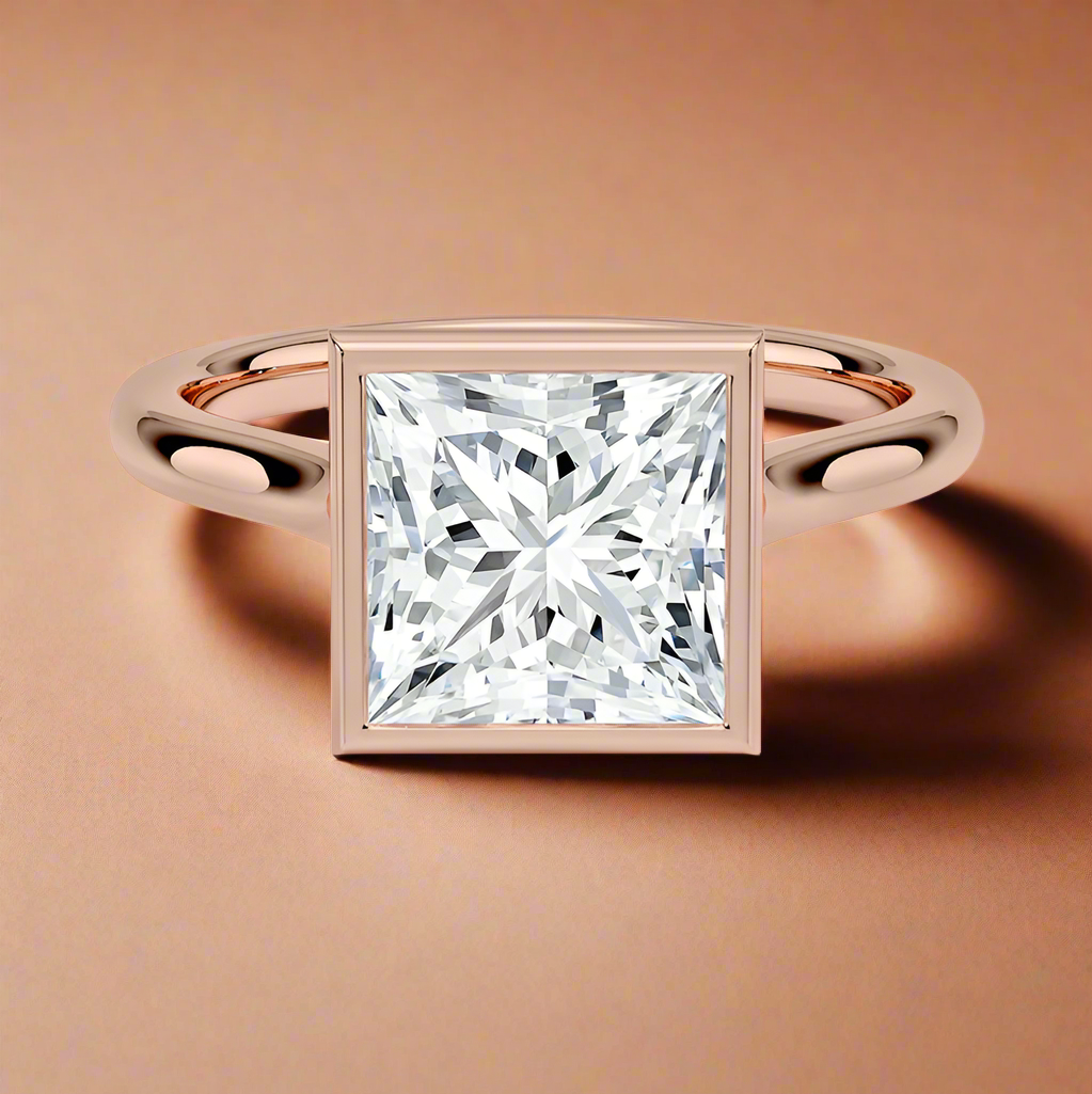 Abbraccio - Princess Cut Engagement Ring