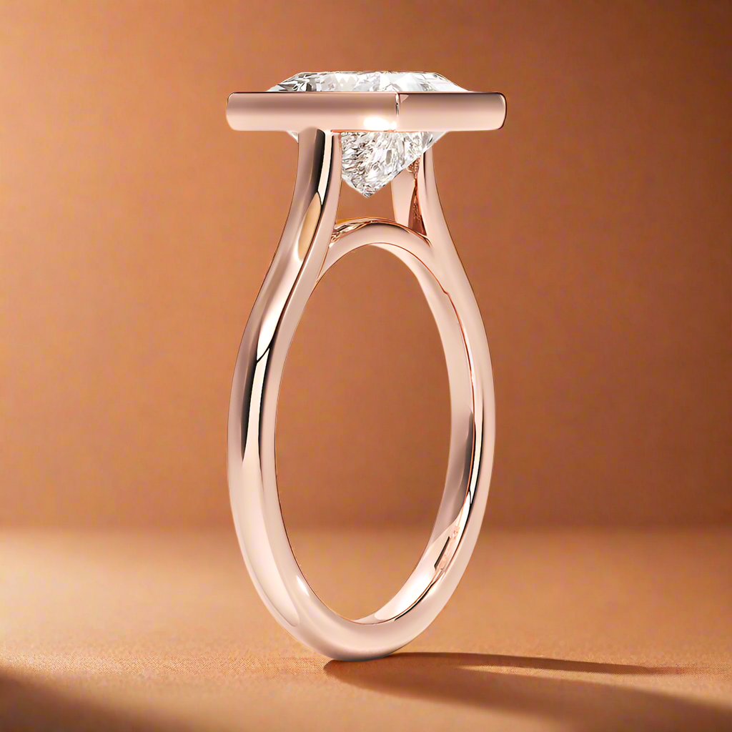 Abbraccio - Princess Cut Engagement Ring