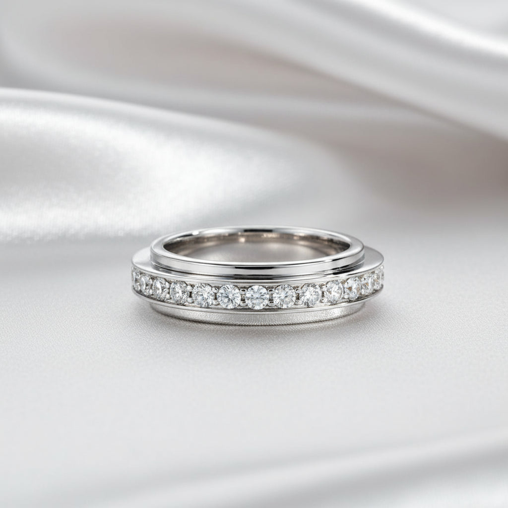 Novaspin™ – ASMR Fidget Spinner Wedding Band