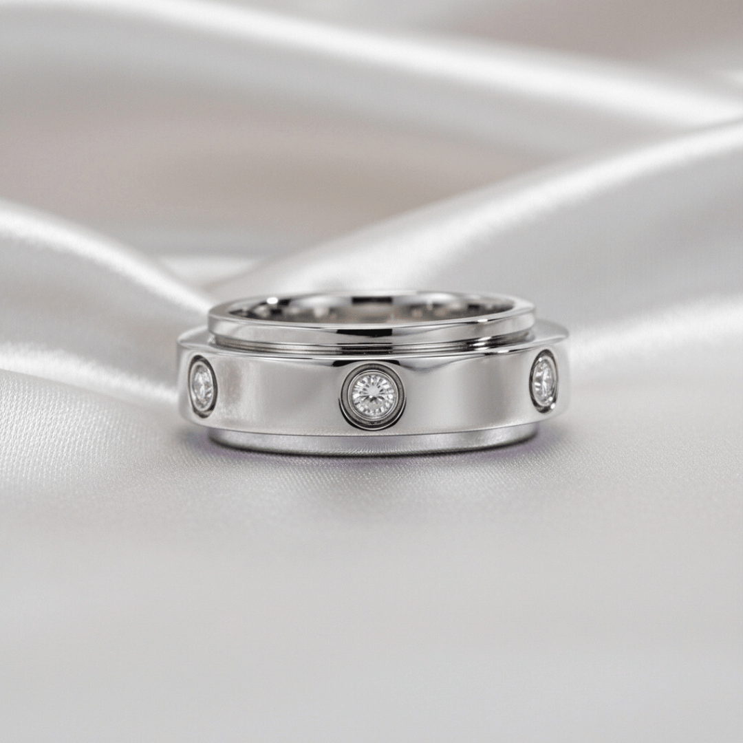 Novaspin™ Bold – ASMR Fidget Spinner Wedding Band