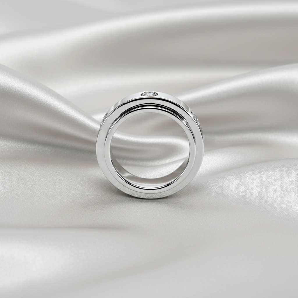 Novaspin™ Bold – ASMR Fidget Spinner Wedding Band