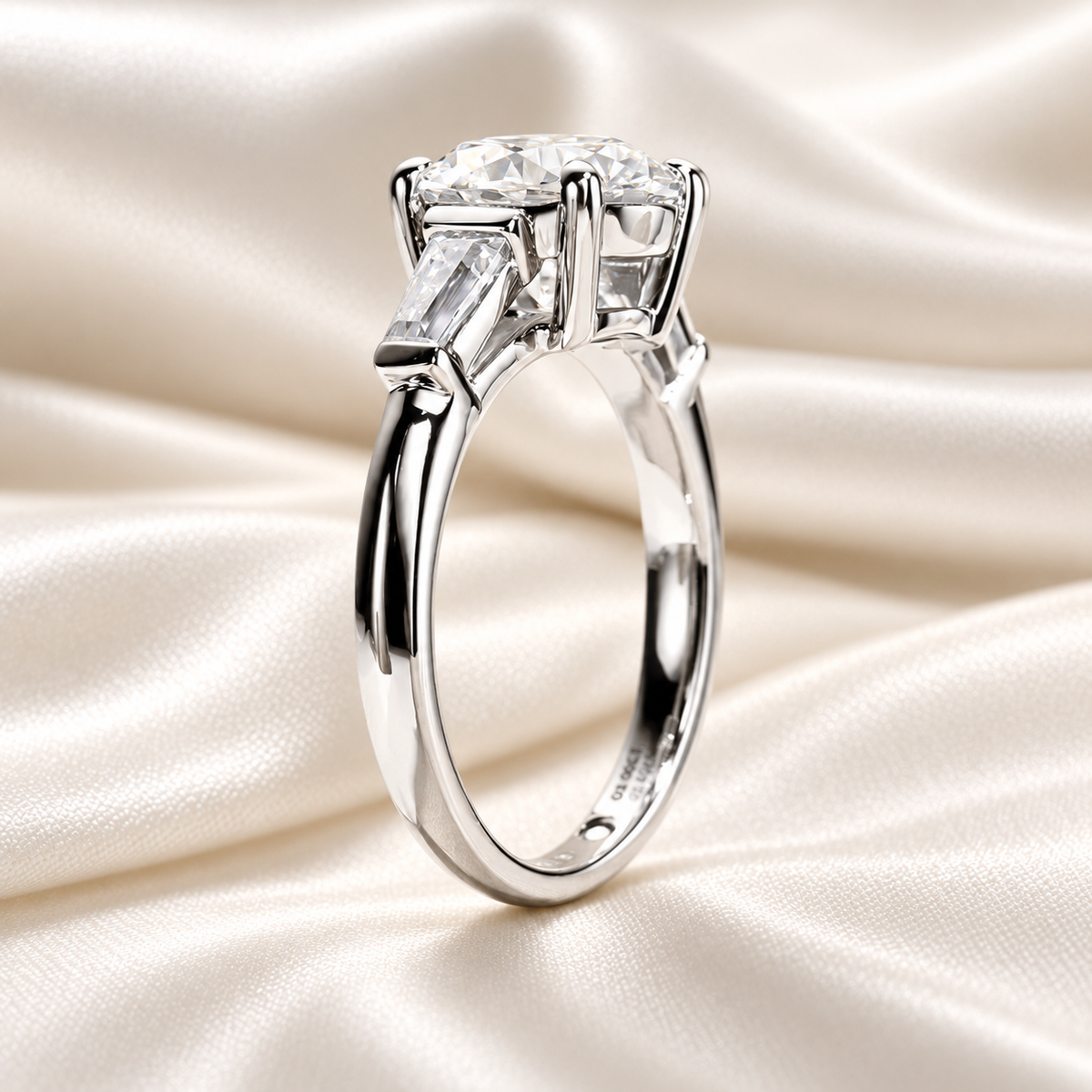 Round 3.6 Total Carat - Trilogy Ring